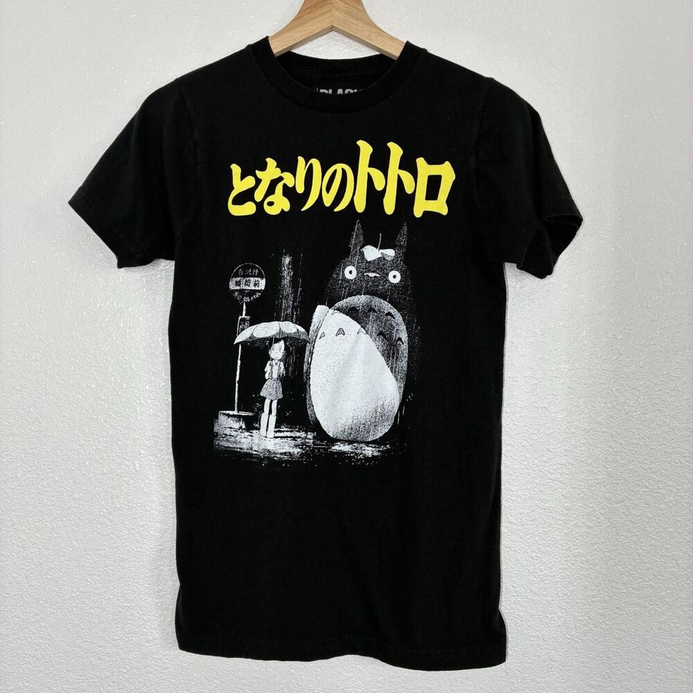 Black Matter Shirt Mens Small Black My Neighbor Totoro Graphic Tee Anime